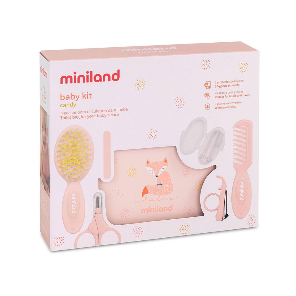 praktický set na hygienu dieťaťa ružový
